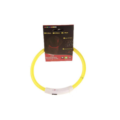NattTass™ – lysande hundhalsband för kvällspromenader.