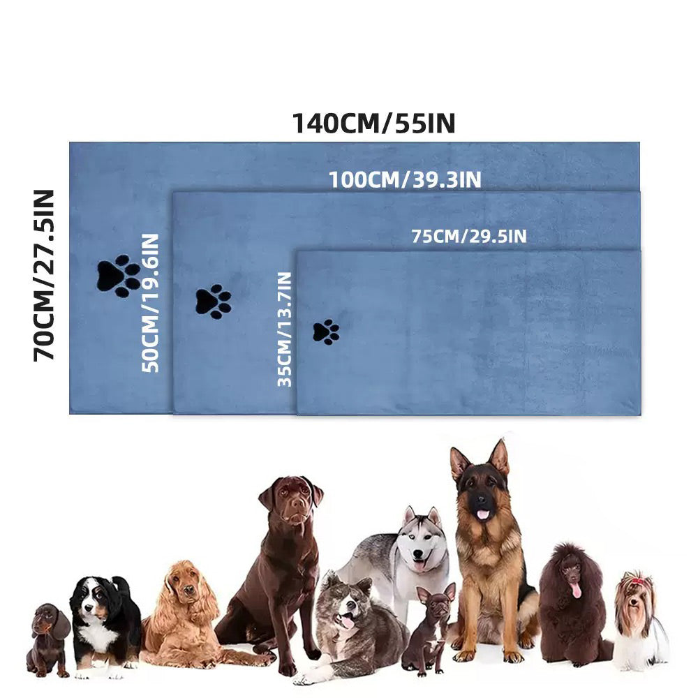 Snabbtorkande mikrofiberduk för hund & katt
