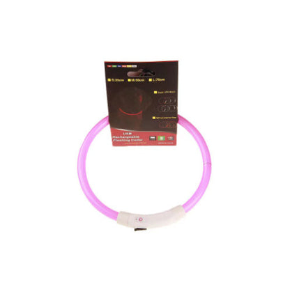 NattTass™ – lysande hundhalsband för kvällspromenader.