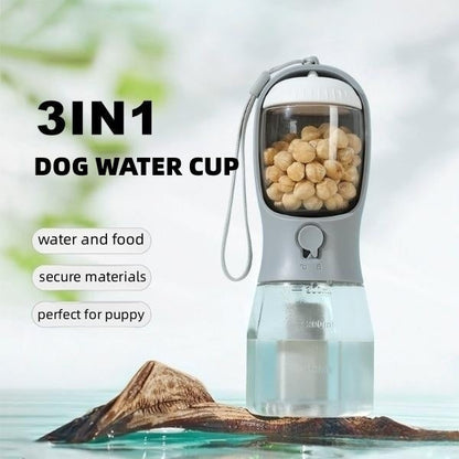 Pawsip 3-in-1 Travel Bottle