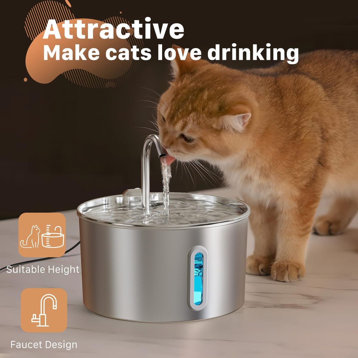 PurePaw – Vattenfontän för katt