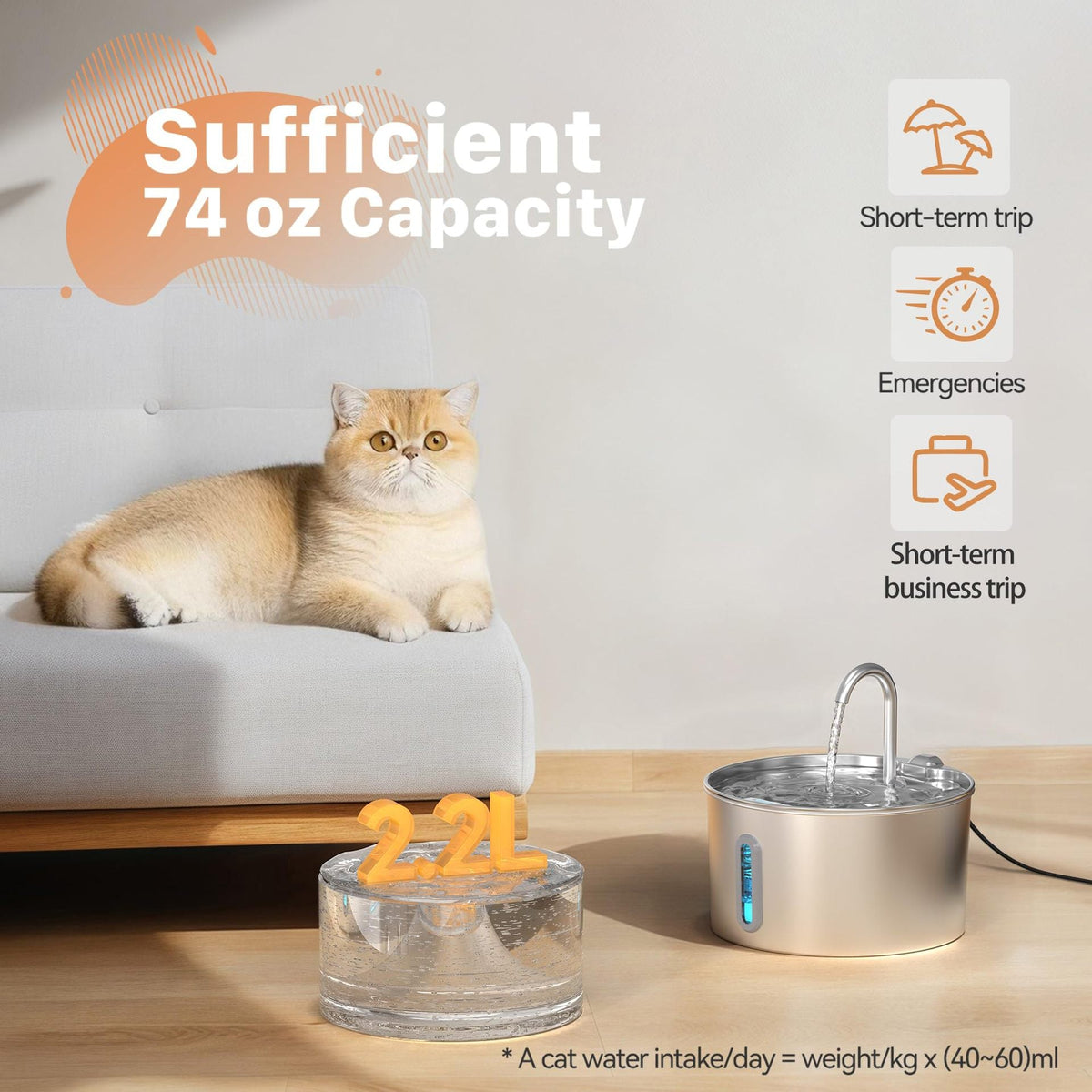 PurePaw – Vattenfontän för katt